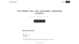 Thumbnail of https://vibecodingideas.io at 2025-07-23T02:01:22Z